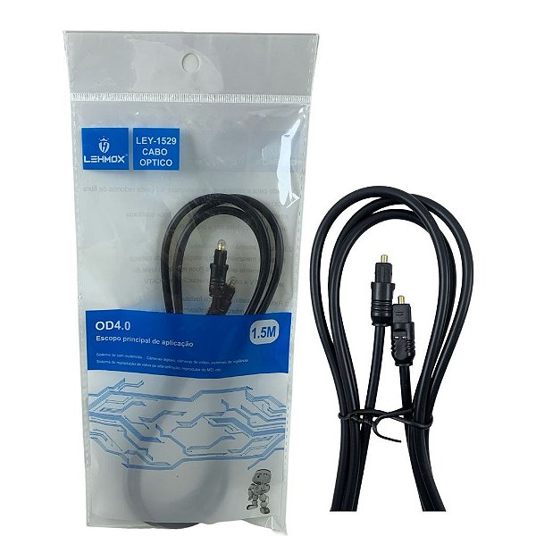 CABO DE FIBRA OPTICA OD 4.0 1.5 MT DE MARCA LEHMOX REF.: LEY-1529