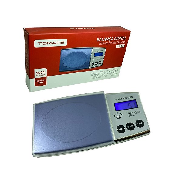 BALANCA DIGITAL DE COZINHA PARA USO DOMESTICO 500G TOMATE MH-501