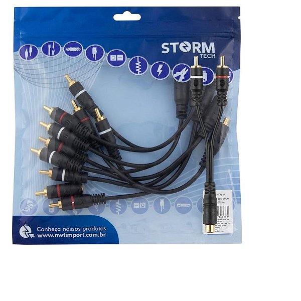 CABO AUDIO Y 1 FEMEA X 2 MACHO GRANEL 0,2M 4MM USO AUTOMOTIVO CBAY0004