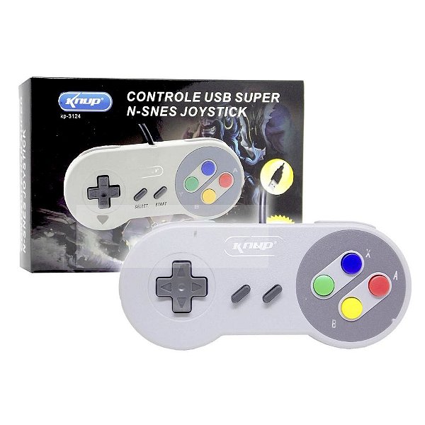 CONTROLE JOYSTICK CONEXAO USB MARCA KNUP KP-3124