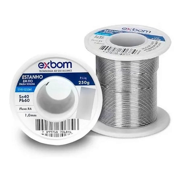 FIO PARA SOLDA 40X60 0.5MM COM 250G RO-03448