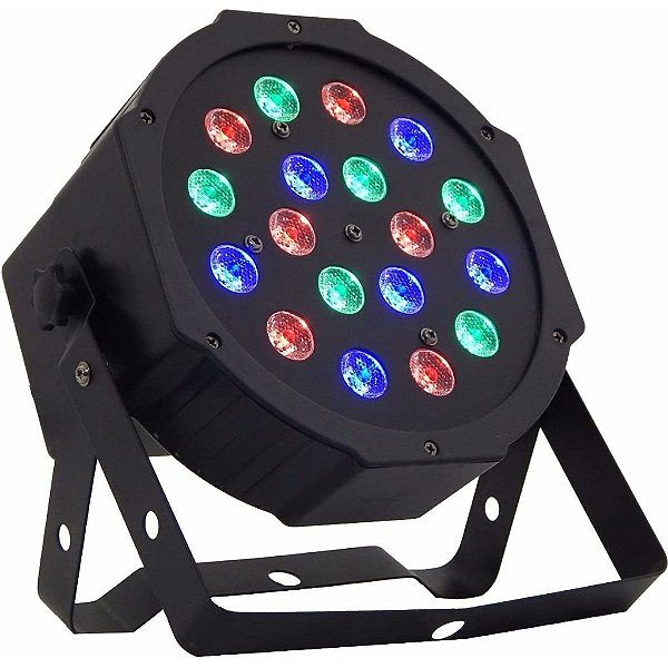 CANHAO DE LED 18 LEDS RGB 14W LUATEK LK-184