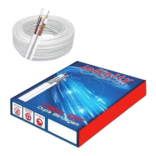 COAXIAL RF 4MM BR + BIP. EXTERNO 95% 100MTS INFINITY