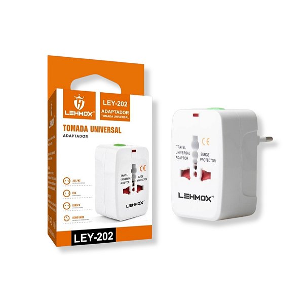 ADAPTADOR TOMADA UNIVERSAL LEY-202