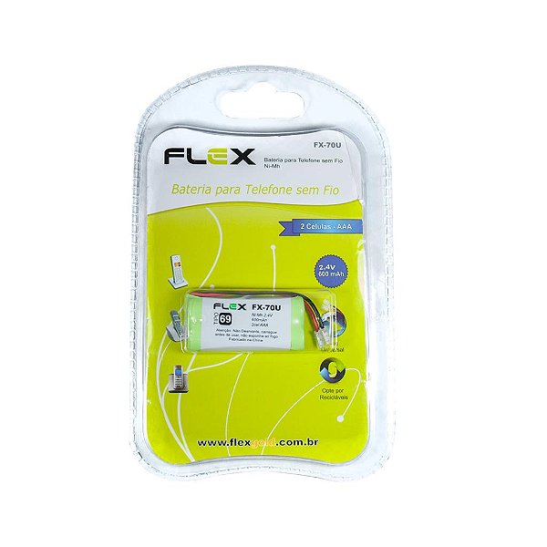 BATERIA FLEX TELEFONE S/FIO FX-70U