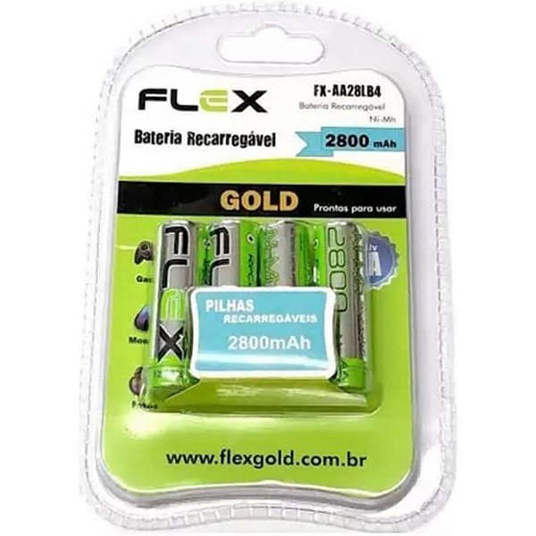 PILHA RECARREGAVEL TIPO AA C/ 4 UNID. FX-AA28LB4