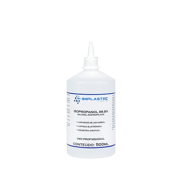 ALCOOL ISOPROPILICO 500ML BICO IMPLASTEC