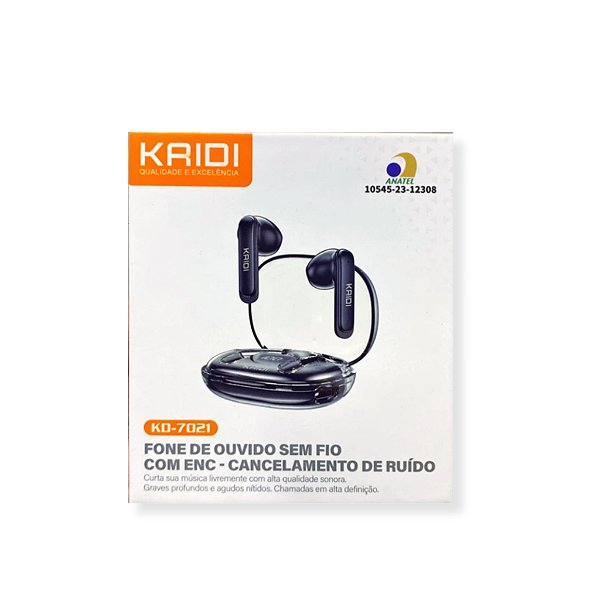 FONE DE OUVIDO SEM FIO KD-7021