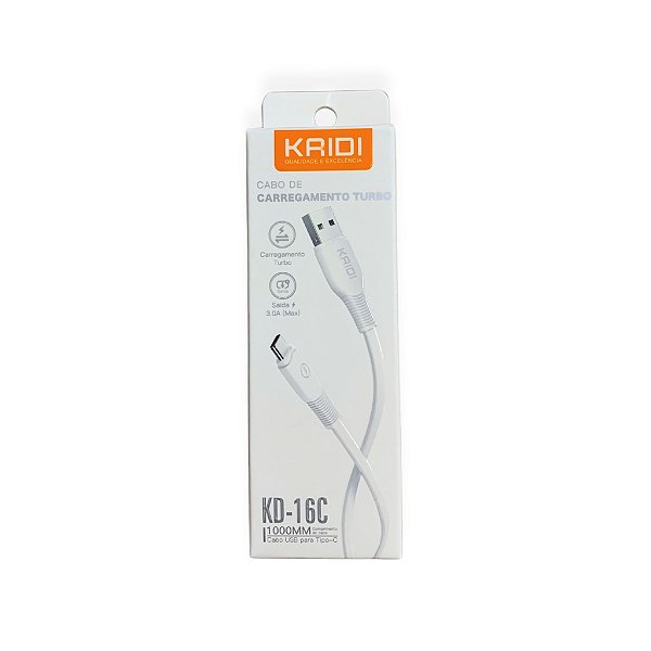 CABO DE DADOS USB PARA TIPO-C KD-16C