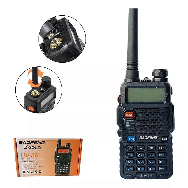 REF.:UV-5R  APARELHO PORTATIL DE RADIOTELEFONIA TIPO WALKIE TALKIE
