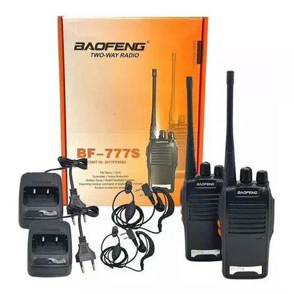 RADIO COMUNICADOR WALKIE TALKIE (2 PECAS) 16 CANAIS 777S