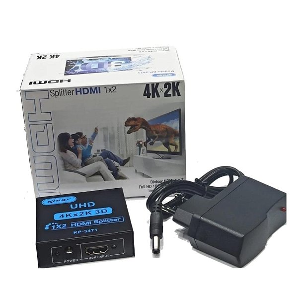 SPLITTER HDMI 1 ENTRADA E 2 SAIDAS MARCA: KNUP KP-3471