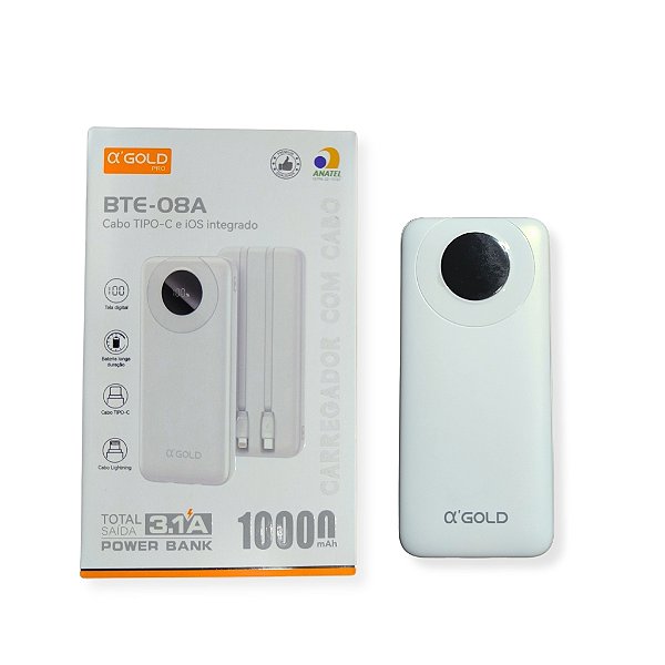 CARREGADOR PORTATIL BTE-08A