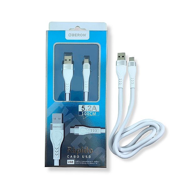 CABO USB A X TYPE-C PARA CELULAR 1 MT OBERON - OR-CO01/C1