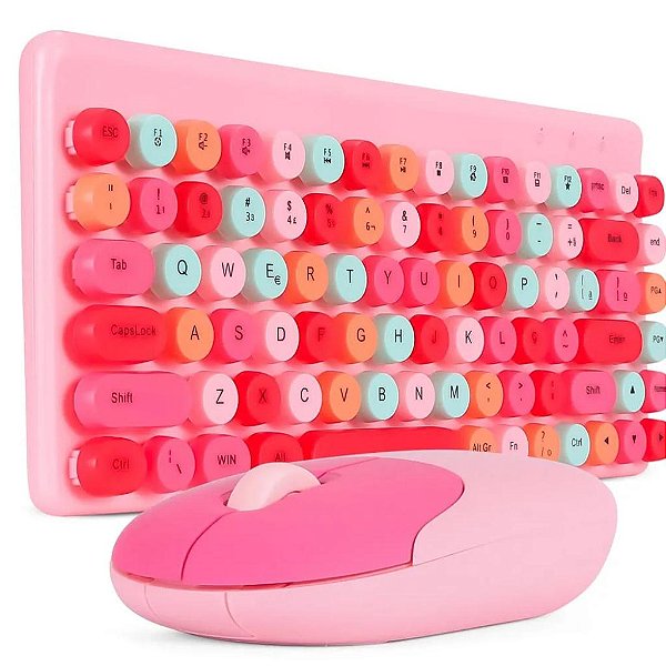 TECLADO E MOUSE SEM FIO RF 2,4GHZ RECEPTOR NANO USB KNUP KP-TE112