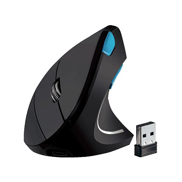 MOUSE VERTICAL USB SELETOR DE DPI KNUP - KP-MU025