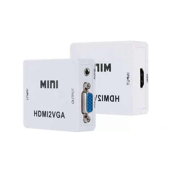 MINI ADAPTADOR DE VIDEO ENTRADA HDMI X SAIDA VGA KNUP KP-AD115