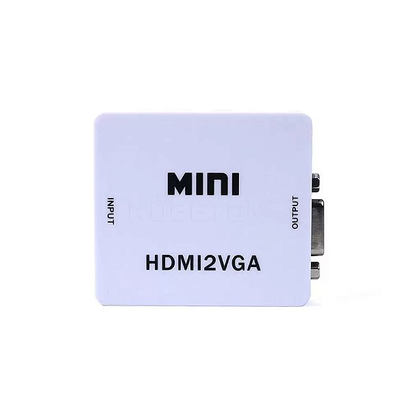 MINI ADAPTADOR DE VIDEO ENTRADA HDMI X SAIDA VGA KNUP KP-AD115