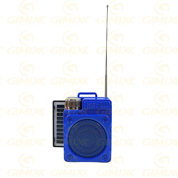 RADIO PORTATIL COM PAINEL SOLAR BLUETOOTH KSST BYZ 02-1038