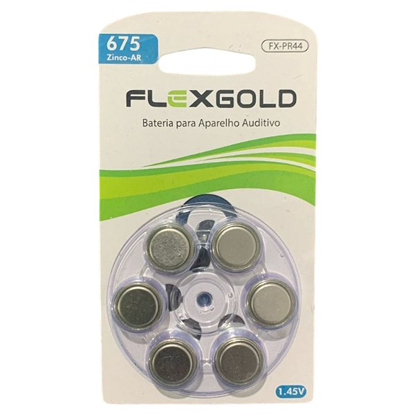 BATERIA PARA USO EM APARELHO AUDITIVO MARCA:FLEX MOD. FX-PR44