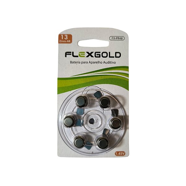 BATERIA PARA USO EM APARELHO AUDITIVO MARCA:FLEX MOD. FX-PR48