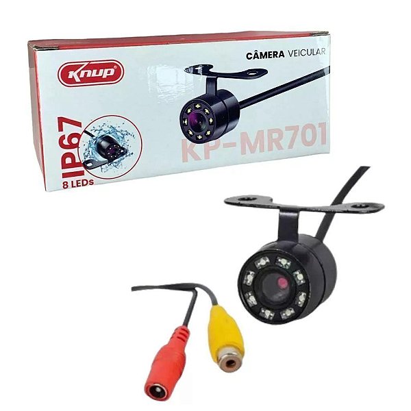 CAMERA DE RE VEICULAR MODELO BORBOLETA KNUP KP-MR701