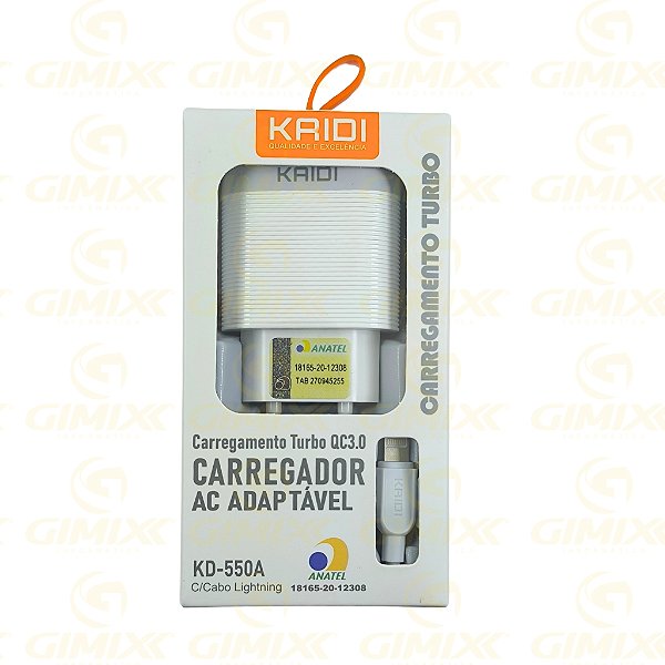 CARREGADOR PARA CELULAR KD-550A