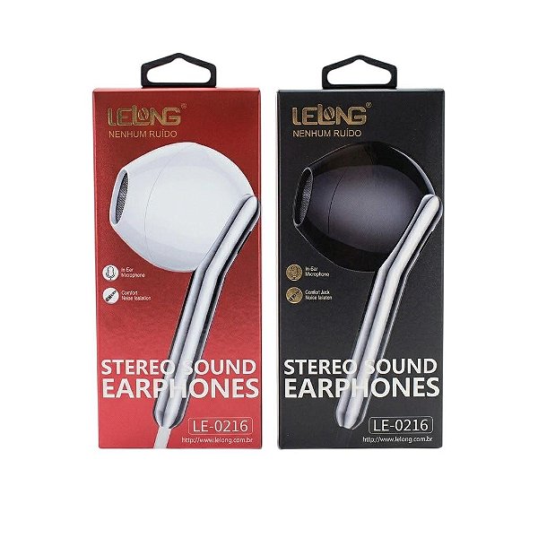 FONE DE OUVIDO INTRA-AURICULAR COM MICROFONE LE-0216