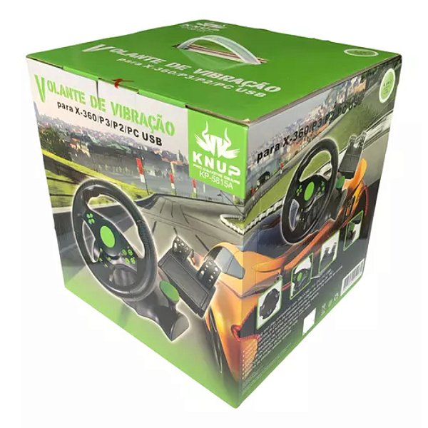 JOYSTICK VOLANTE, PEDAIS E ALAVANCA CAMBIO CONTROLADOR DE JOGOS KP-5815A