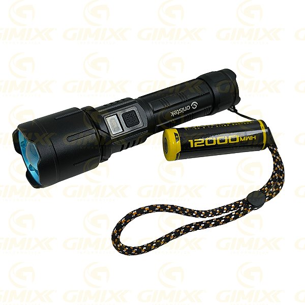 LANTERNA MANUAL COM LAMPADA LED E BATERIA RECARREGAVEL 5V POTENCIA: 15W - ON-LT019