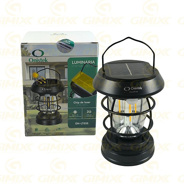 LUMINARIA SOLAR PORTATIL POTENCIA: 5W  4,2V - ON-LT035 TTD