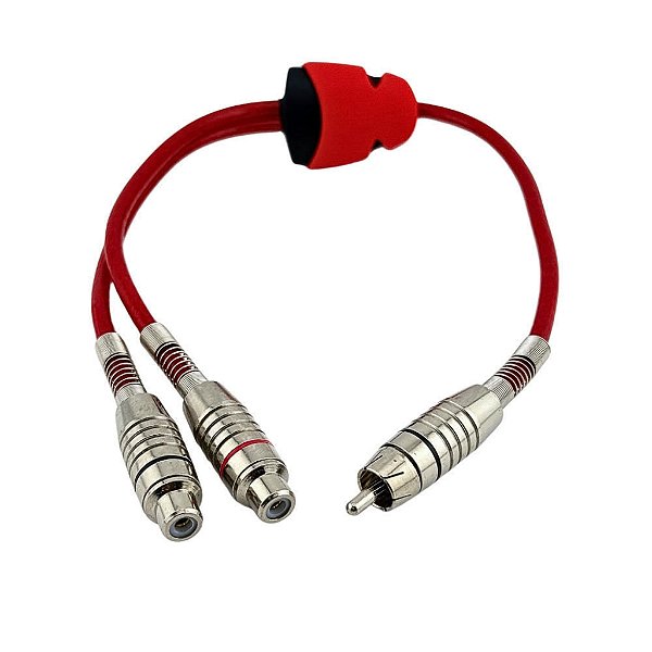 CABO COM CONECTOR 2 RCA-RCA 0.4M TOMATE MCB-049
