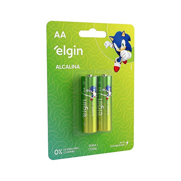 PILHA ELGIN ALCALINA AA BLISTER COM 2 PECAS