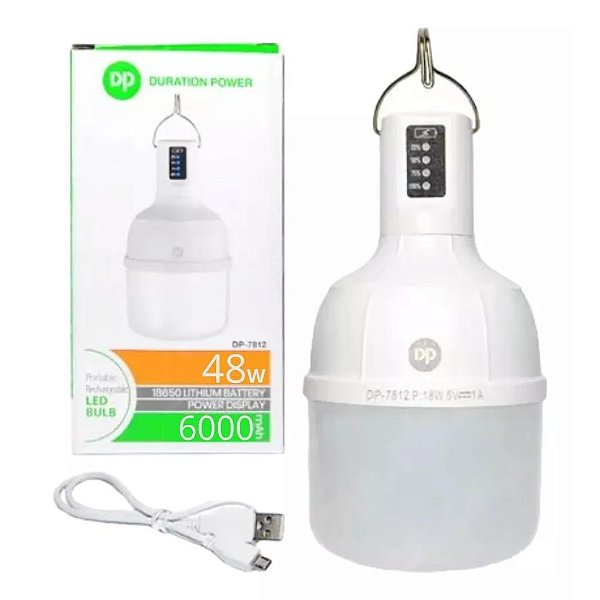 LUMINARIA LED DE EMERGENCIA PORTATIL RECARREGAVEL 48W DP - DP-7814