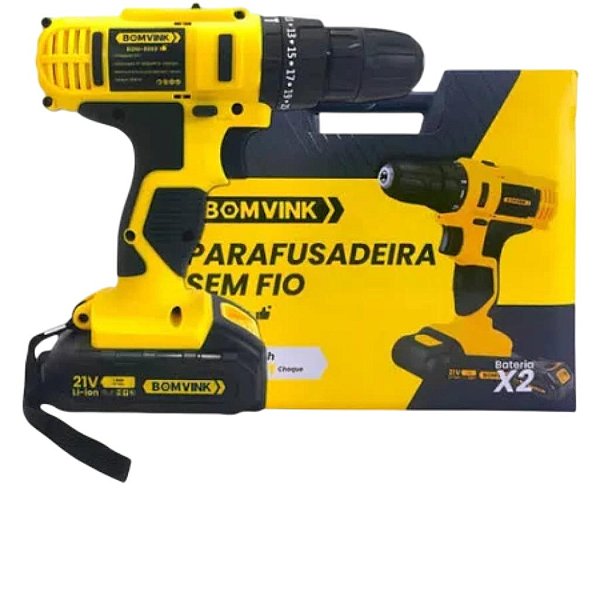 PARAFUSADEIRA TENSAO 21V TORQUE 38NM BOM-9969