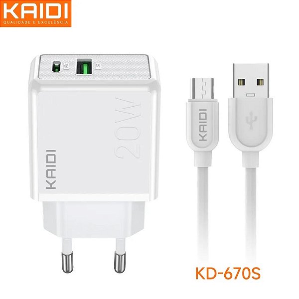 CARREGADOR PARA CELULAR KD-670S