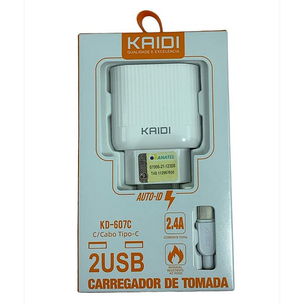 CARREGADOR PARA TELEFONE CELULAR KD-607C