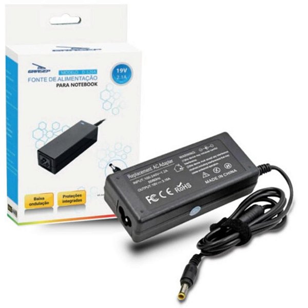 FONTE P/NETEBOOK 40W 19V 5.0 KP-520A