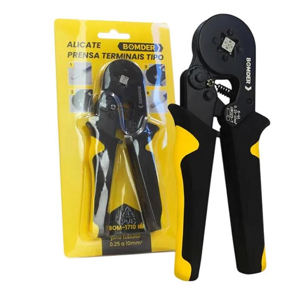 ALICATE PRENSA TERM PINO TUB 0,25 A 10MM BOM-1710