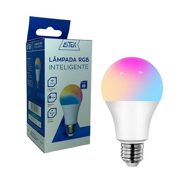 LAMPADA LED RGB SOQUETE: E27 14W ALPHA-801