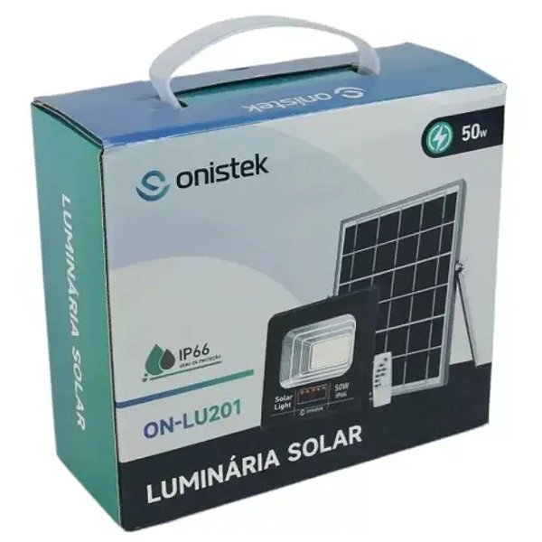 LUMINARIA LED SOLAR MOD REFLETOR ONISTEK ON-LU203