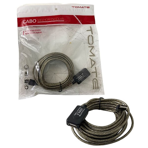 CABO COM CONECTOR USB 2.0 5M MARCA: TOMATE MCB-025