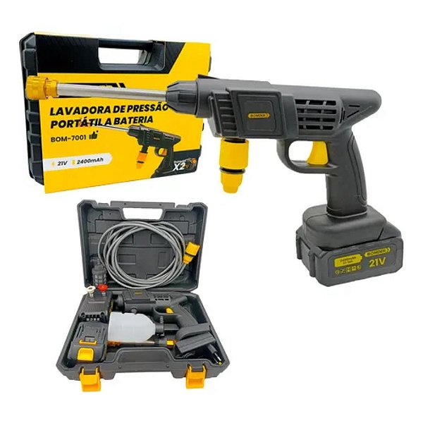 LAVADORA DE ALTA PRESSAO SEM FIO BOM 7001