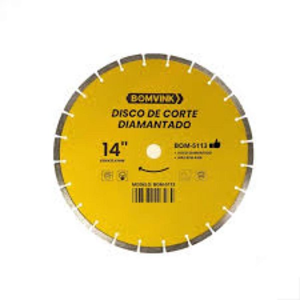 DISCO DE CORTE DIAMANTADO 350X25.4X3MM BOM-5113