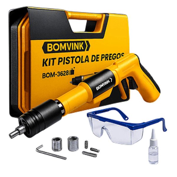 KIT PISTOLA DE PREGOS BOM-3628