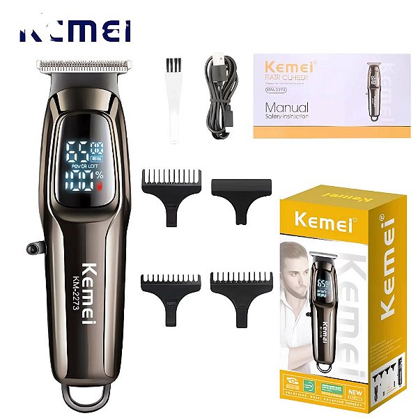APARADOR DE CABELO SEM FIO DE USO DOMESTICO KM-2273
