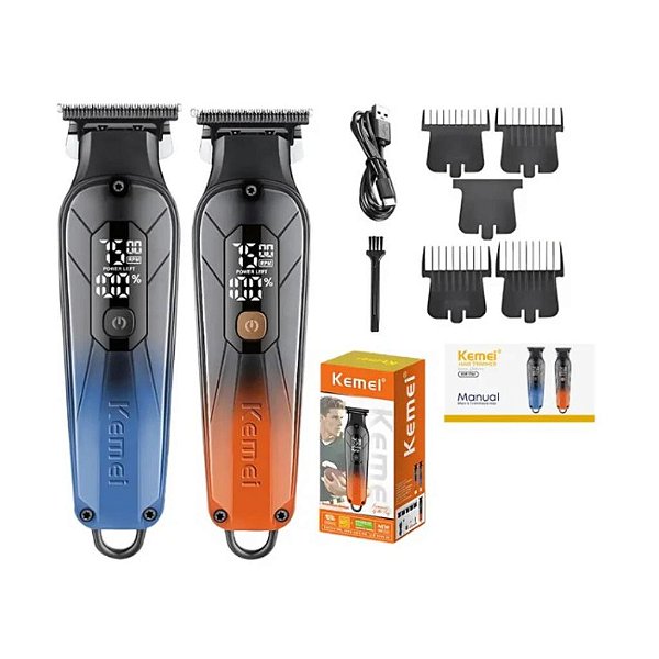 APARADOR DE CABELO SEM FIO DE USO DOMESTICO KM-1741