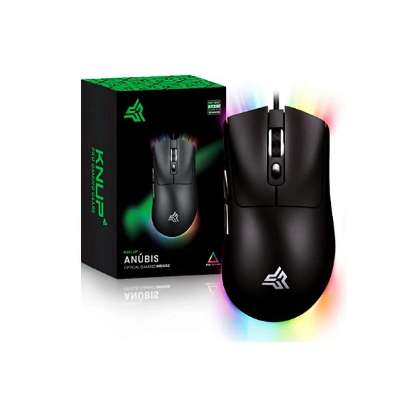 MOUSE GAMER USB 7 BOTOES LED RGB KNUP KP-MU021