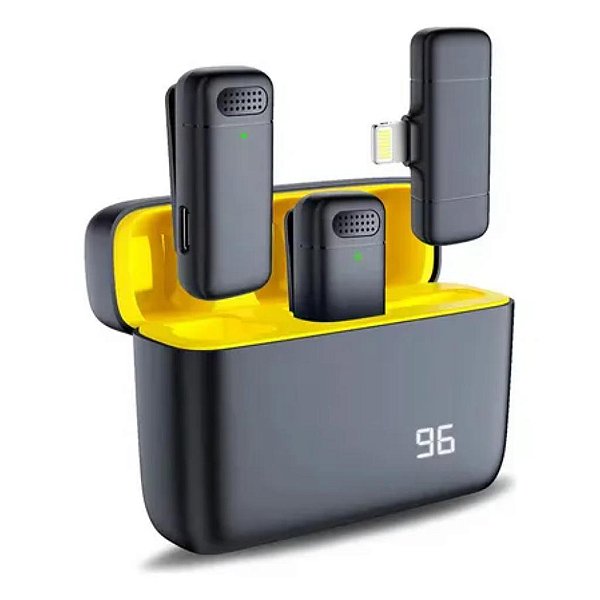 MICROFONES DE LAPELA SEM FIO TENSAO: 3,7VDC - BLUETOOTH 5.2 ON-MC816
