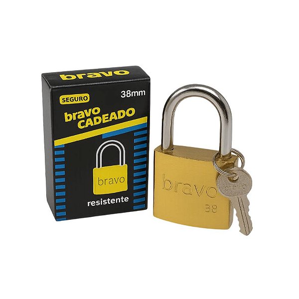 CADEADO BRAVO EMB/CX 38MM